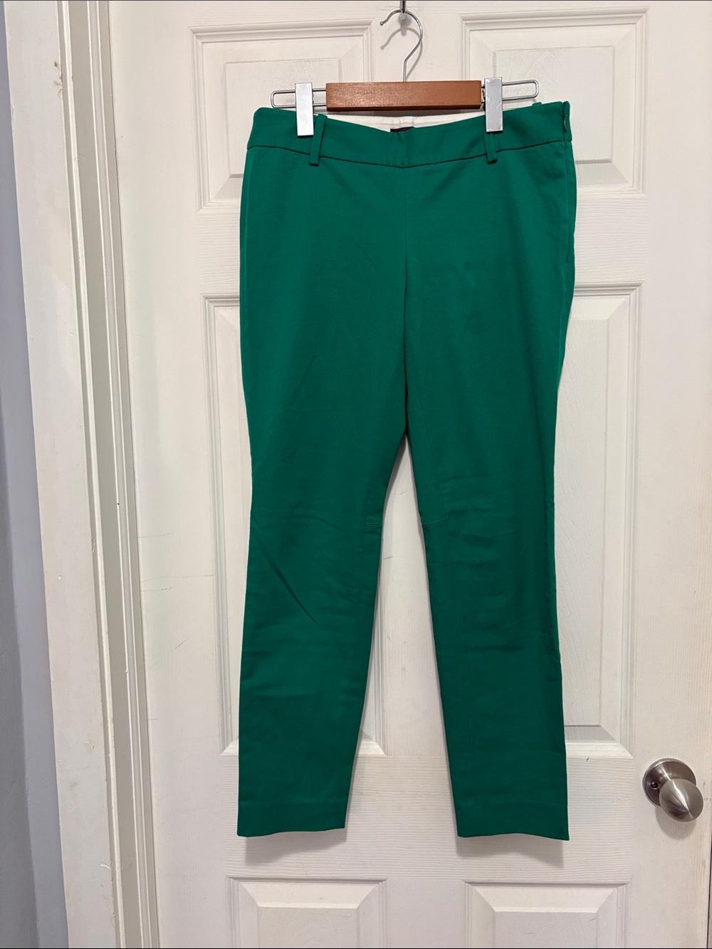 BABATON Emerald Green Slim Ankle Pants